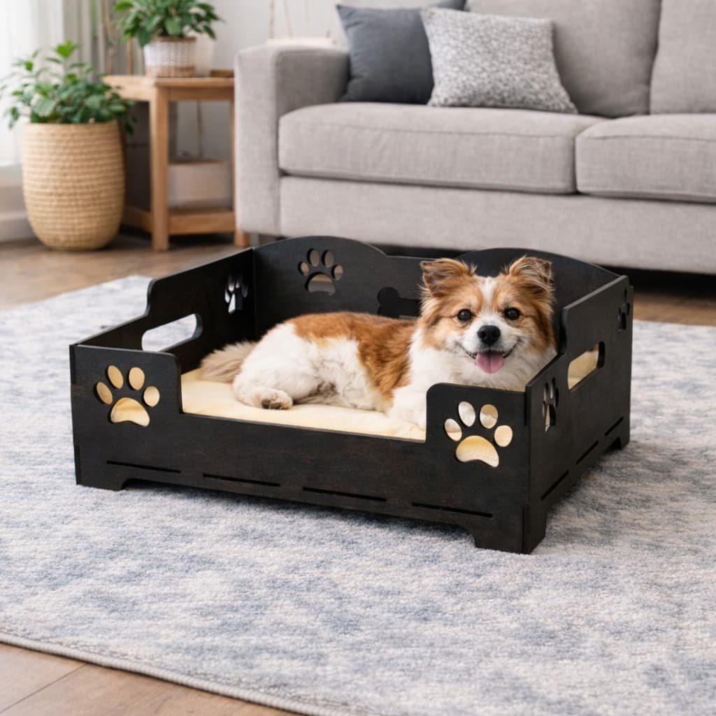 Cama Pet em MDF Para Pets Cães e Gatos Porte Pequeno Caminha Pet