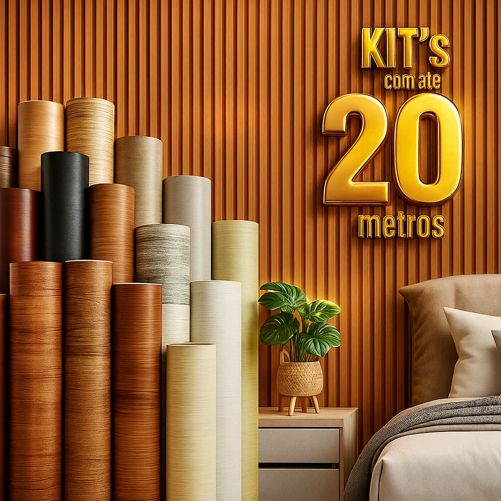 Papel De Parede Adesivo Decorativo Autocolante 5m x 45cm Lavável Para Sala Quarto Cozinha Escritório
