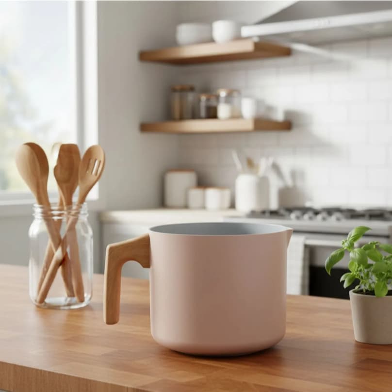 Leiteira Fervedor 1,6 Litros Revestimento Cerâmica Indução Fendi Mocha Linha Norma Fracalanza