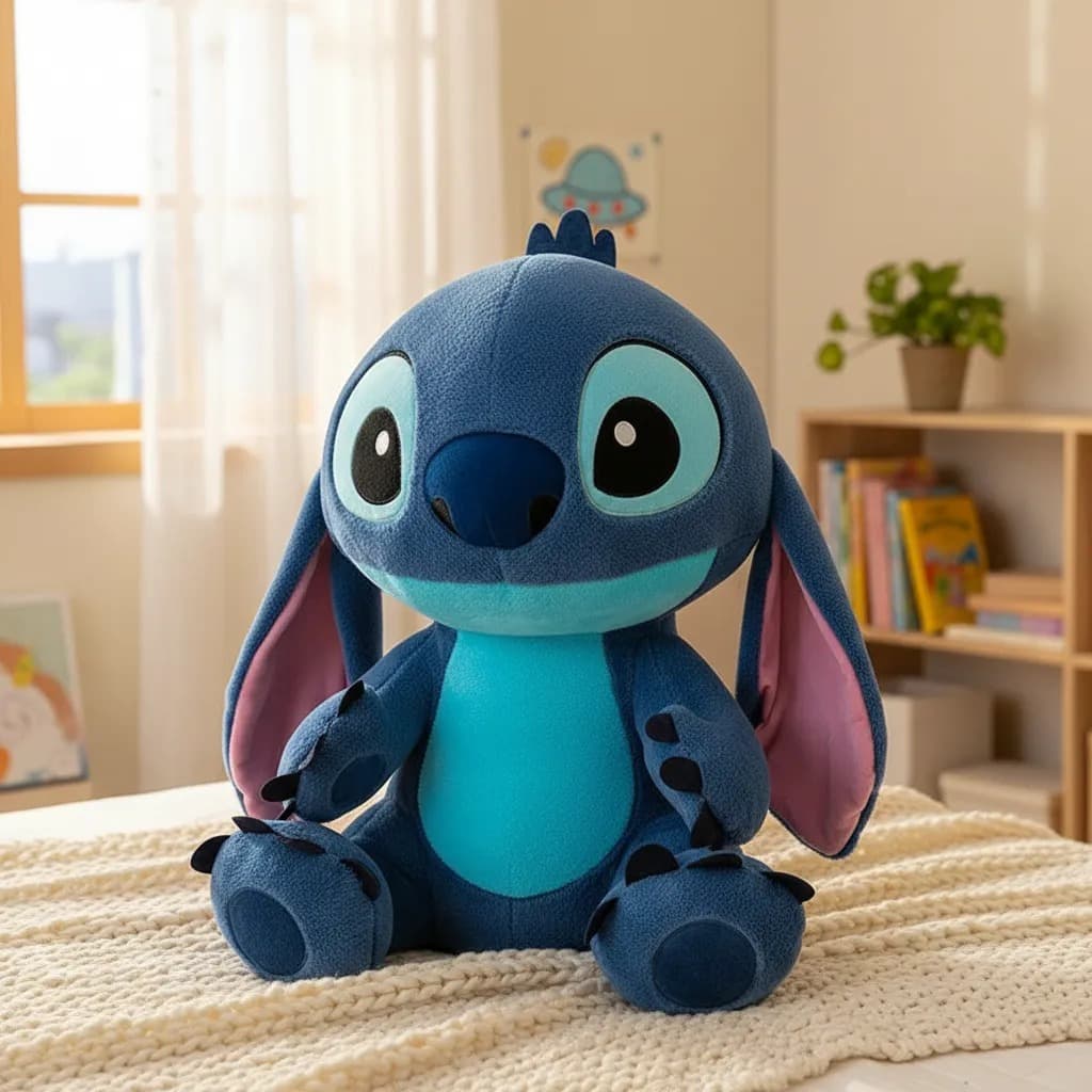 Pelúcia Lilo E Stitch Angel Gigante 45cm Original Disney