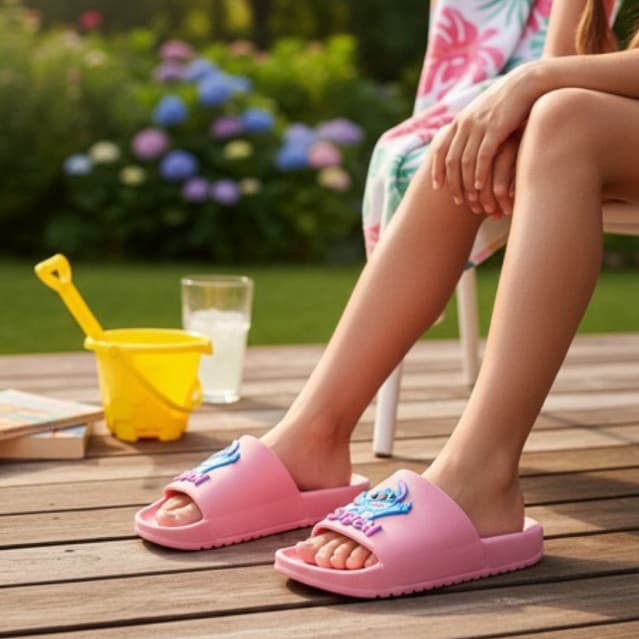 Chinelo Slide Nuvem Personagens Menino Menina