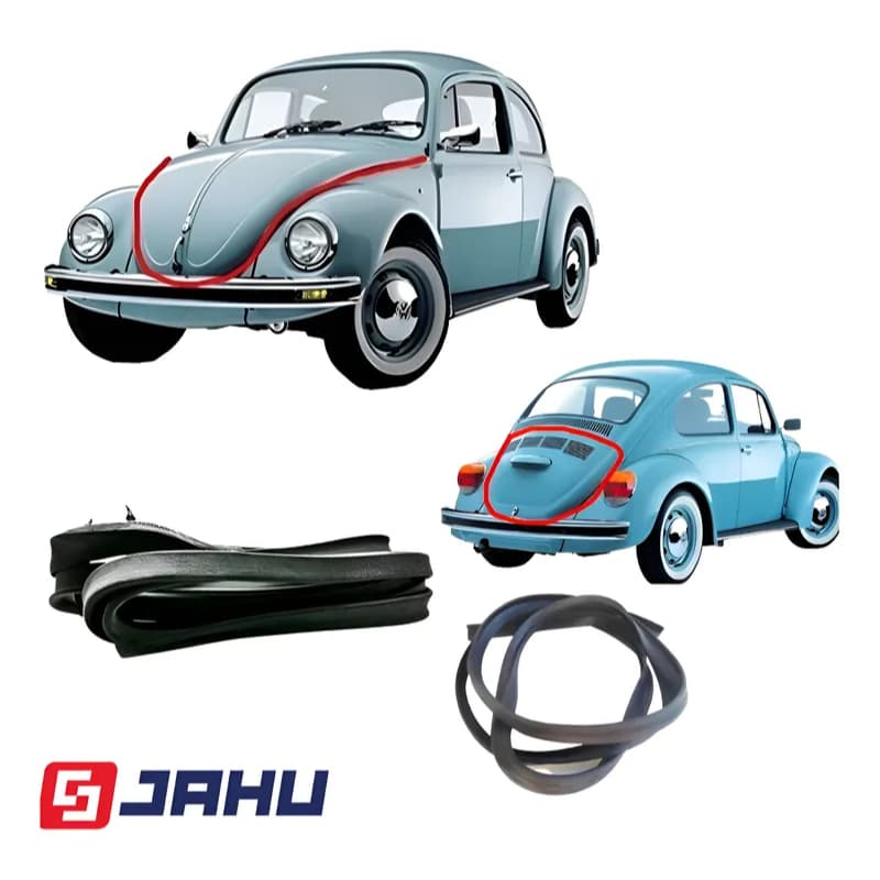Kit Combo Borracha Capô E Tampa Motor Fusca Original Jahu