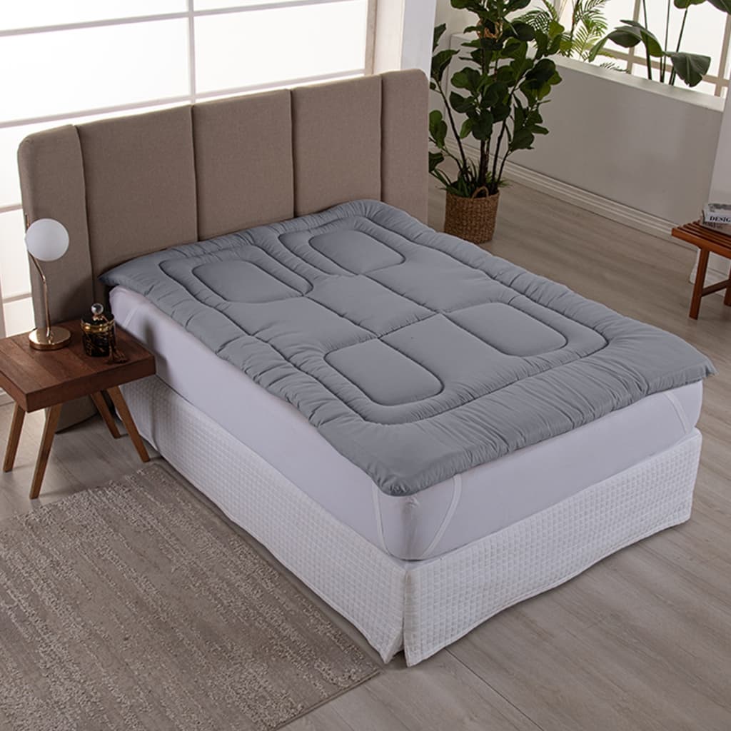 Pillow Top Protetor de Colchão 400 Fios Super Macio Queen Casal/envio já