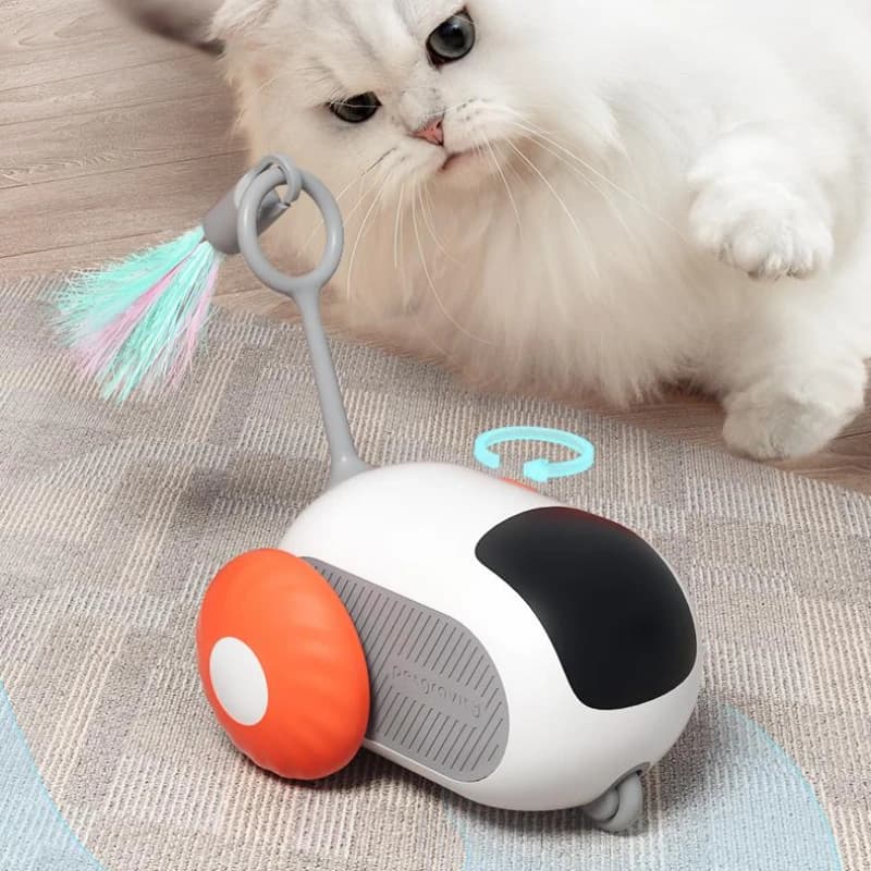 Brinquedo Inteligente para Gatos – Menos Tédio, Mais Movimento
