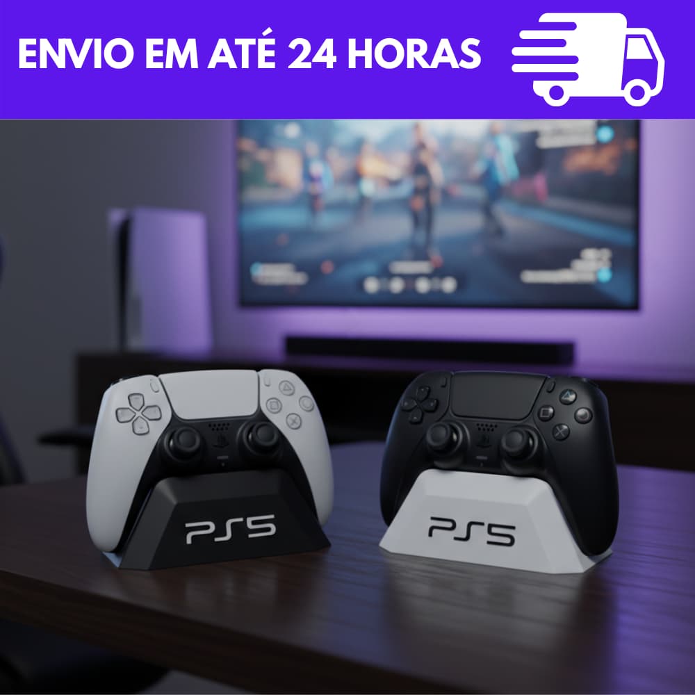 Suporte para Controle PS5 Organizador de Mesa Base para DualSense Setup Gamer