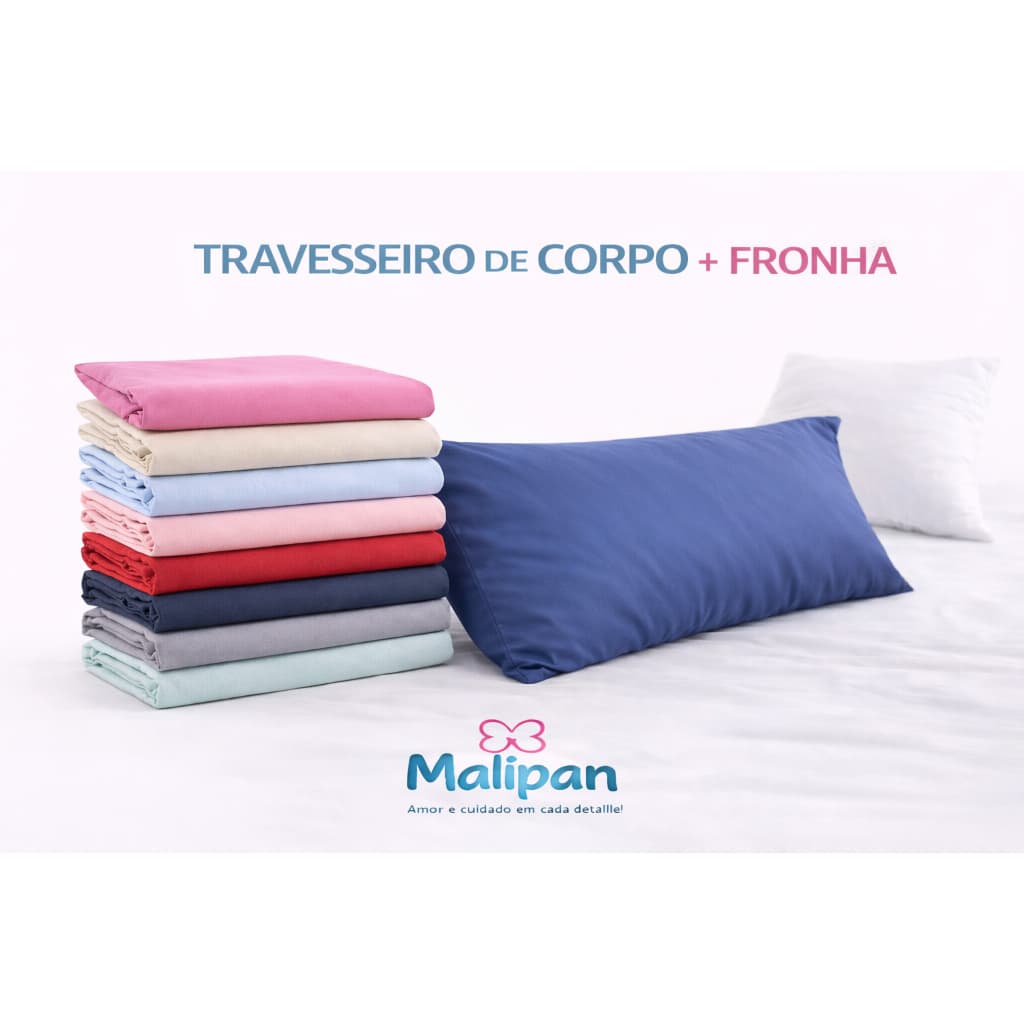 Travesseiro de corpo Xuxão + Fronha 1,45 x 0,45 cm