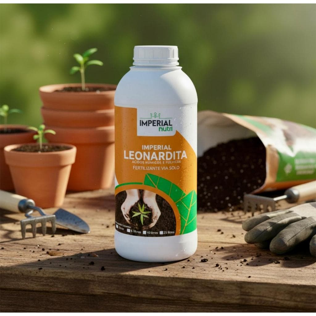Adubo Leonardita Australiana - Substitui o Esterco - 1 litro - Imperial Leonardita
