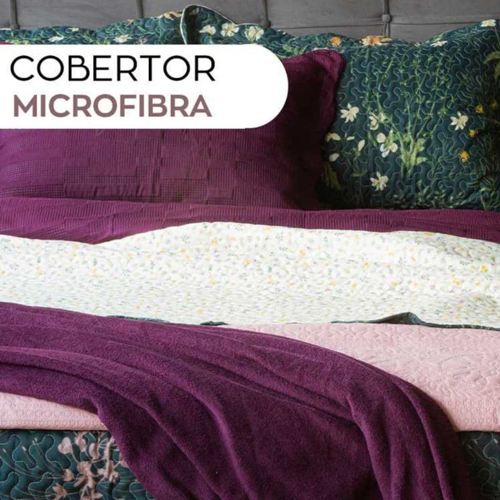 Manta Cobertor Microfibra Leve Camesa Casal 1,80 x 2,20 Macia Antialérgica