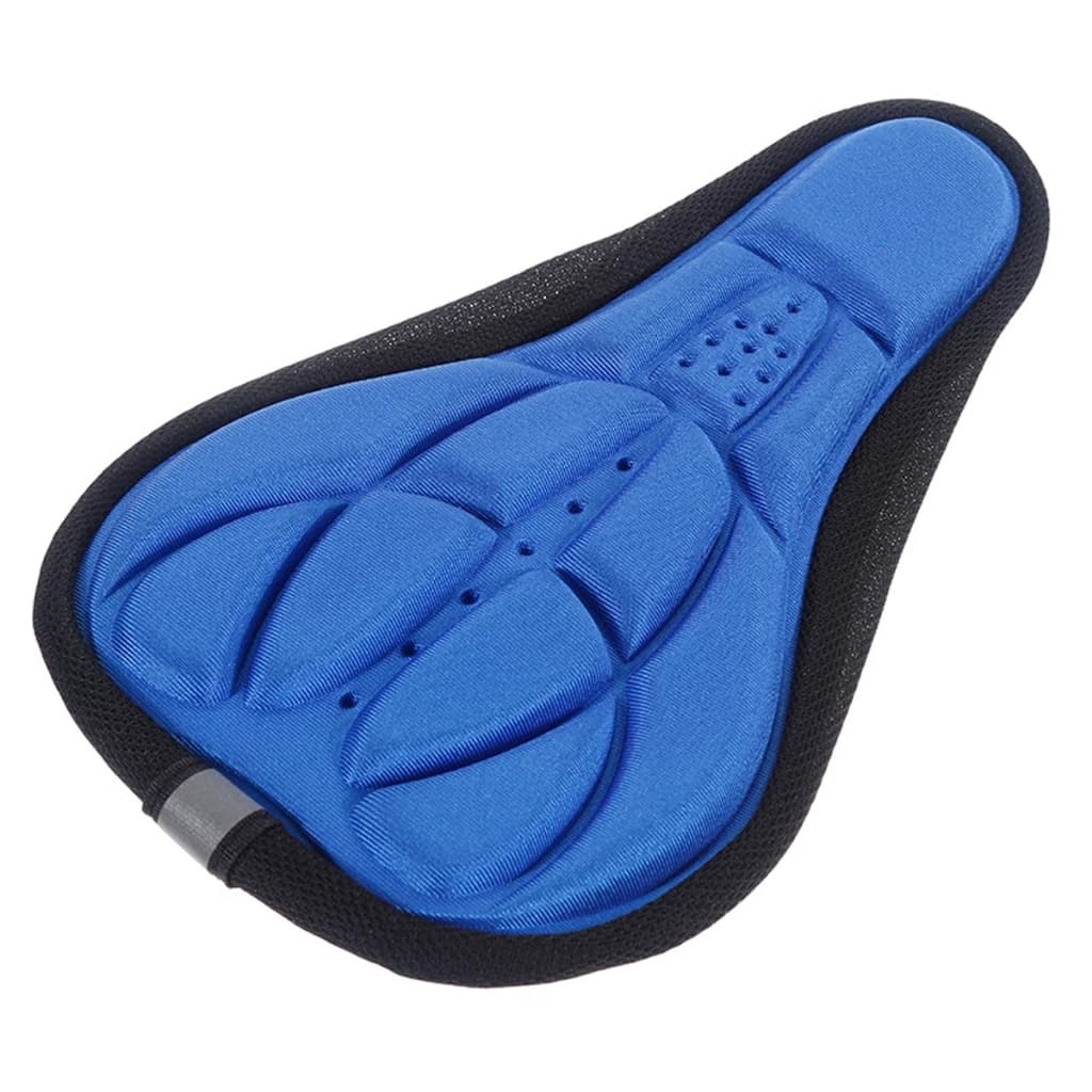 Assento de gel para bicicleta azul