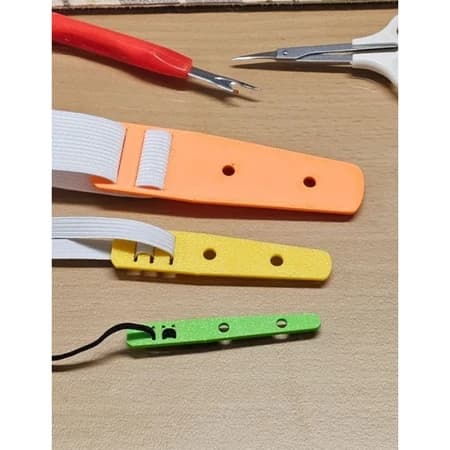 Kit passador de elastico e cordão em 3 tamanhos