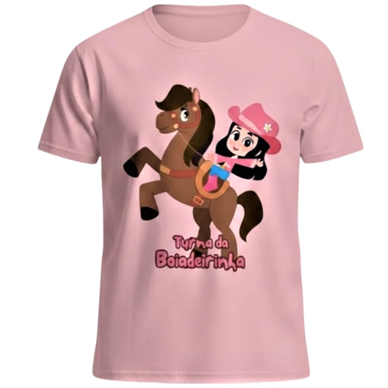 Camiseta infantil Turma da Boiadeirinha  Ana Castela 100% algodão.