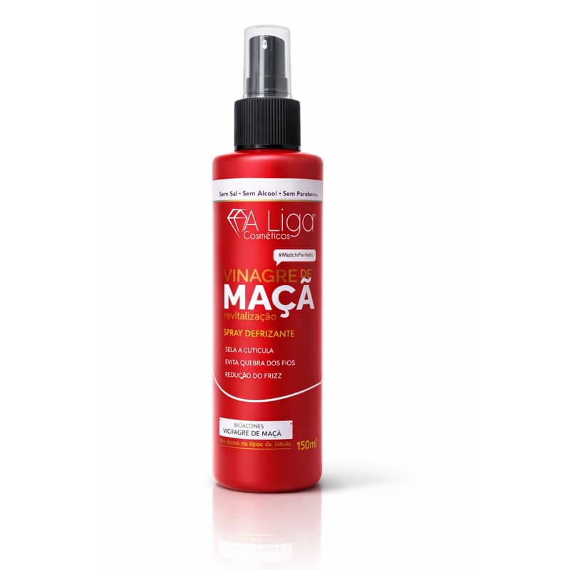 Leave-in Finalizador Spray Vinagre de Maça 150ml - A Liga Cosmeticos