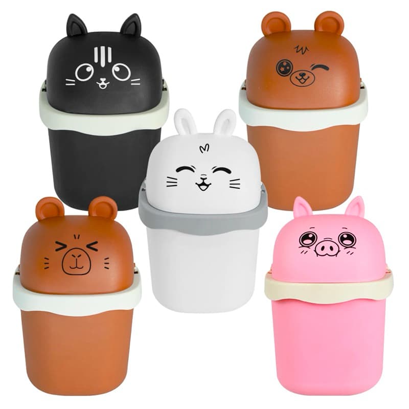 Lixeira Fofinha Pequena de Mesa ou Porta Treco 1,5l