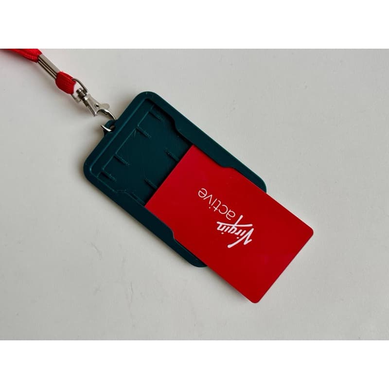 Suporte para cartão de identificação tipo crachá com encaixe para 1 a 2 cartões porta crachá