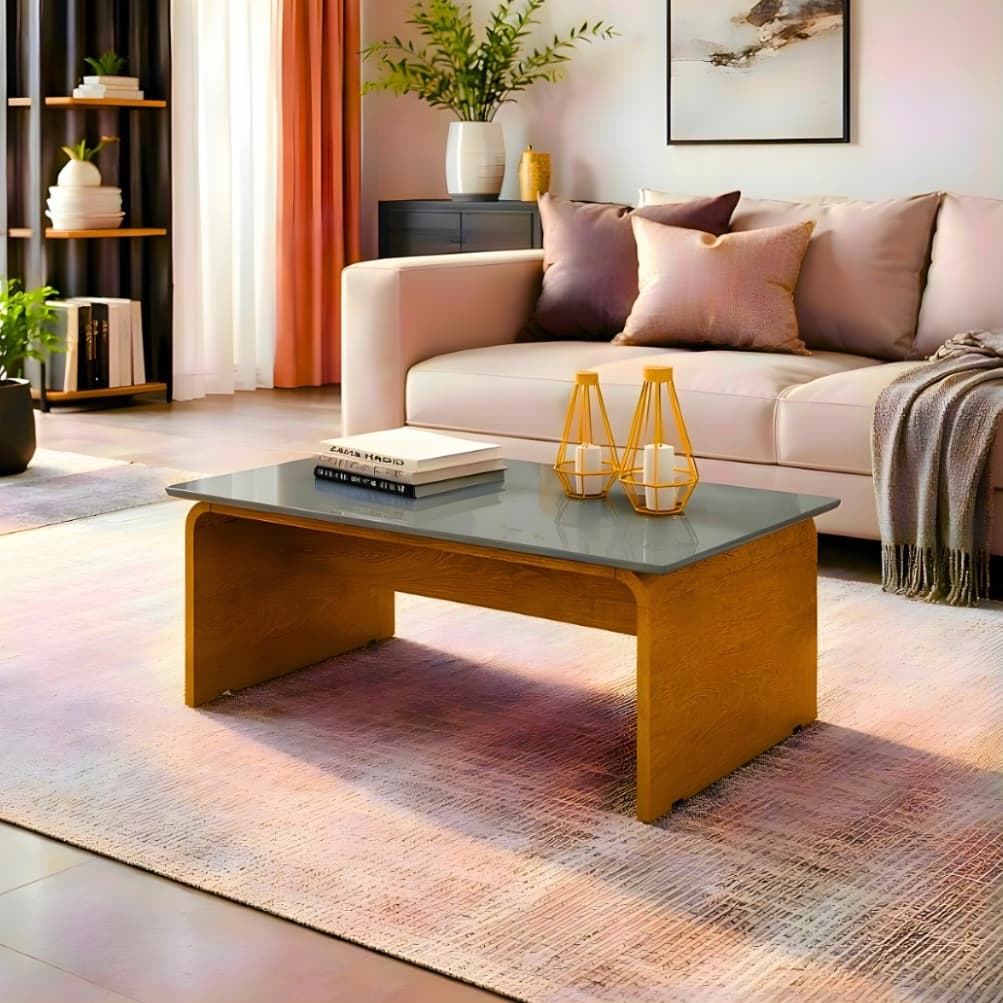 *PROMOÇÃO* Mesa de Centro Sala de Estar Moderna 67cm Decorativa Minimalista