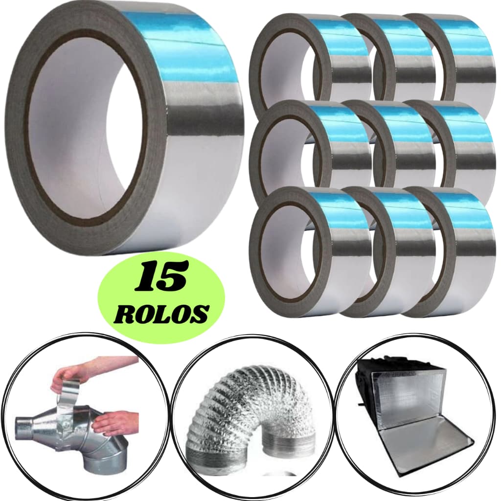 15 FITA ALUMINIZADA AR CONDICIONADO, CAIXA DE ISOPOR, MANTA TERMICA, LINHA PREMIUN