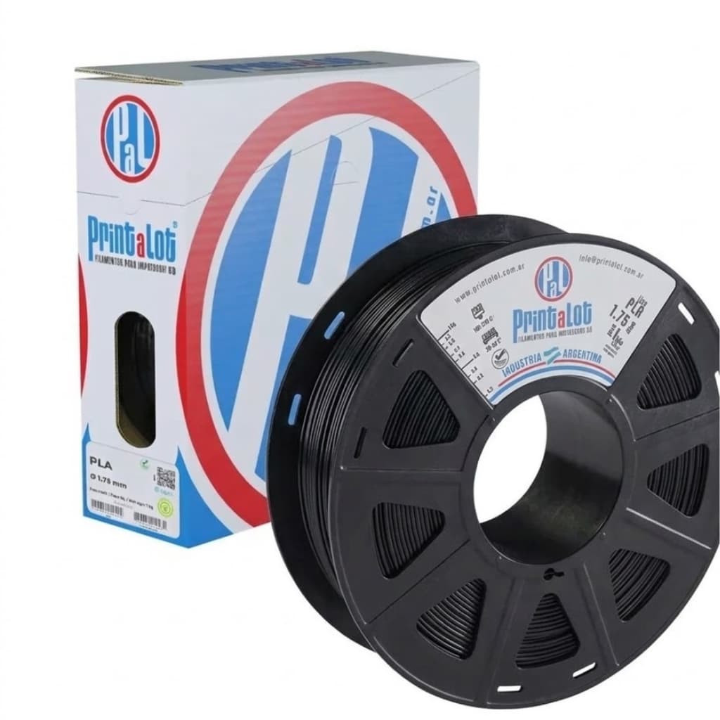 Filamento Pla Preto Printalot 1kg Para Impressora 3d