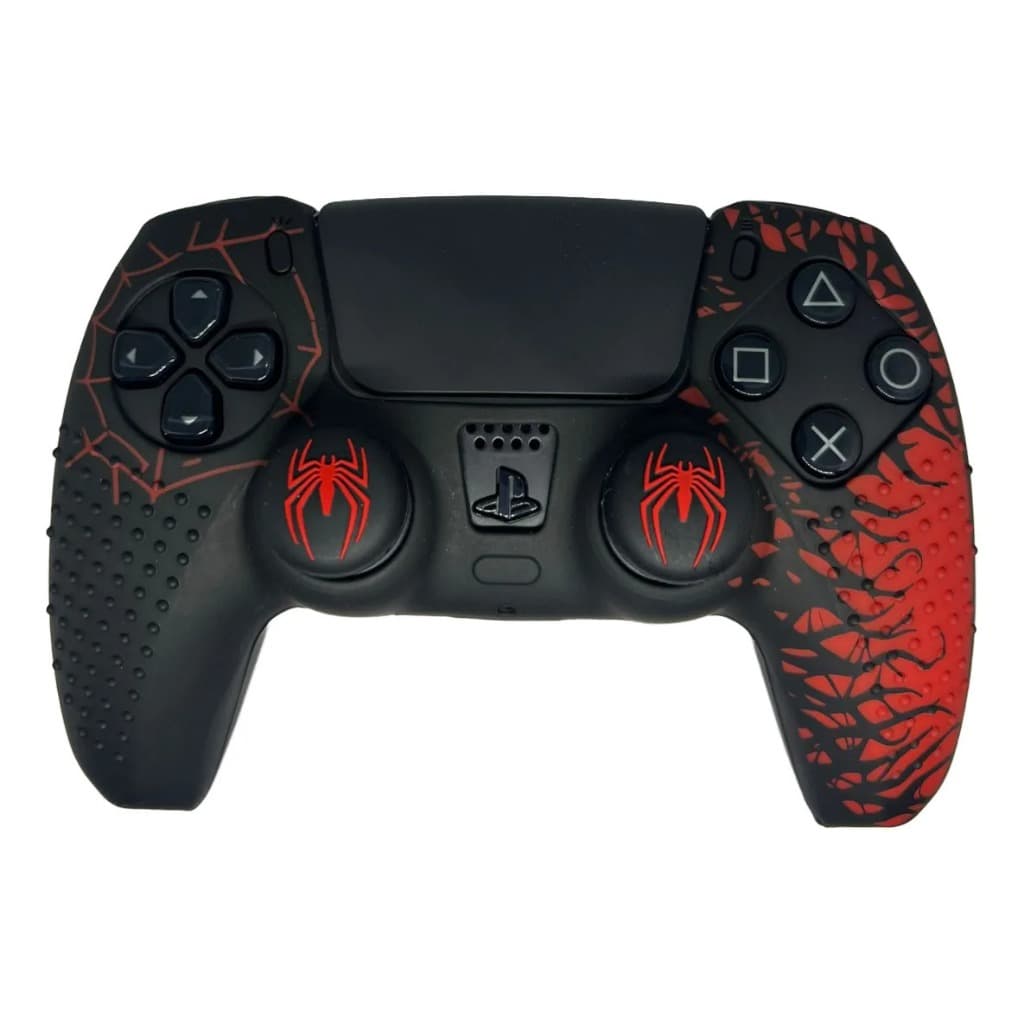 Capa Antiderrapante Homem-aranha Para Controle Ps5/grip+capa Homem Aranha
