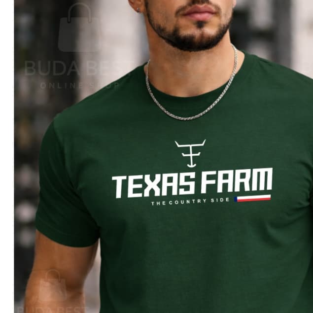 Camiseta Masculina Verde Lima Texas F4rm Country Style Algodão Premium Confortável Casual Moderna