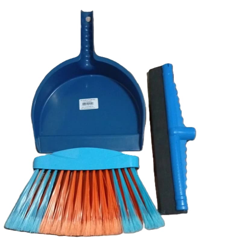 Vassoura Multiuso, Rodo 30CM, Pá de Lixo sem cabo, excelente qualidade, barato Cores aleatórias | Kit Limpeza