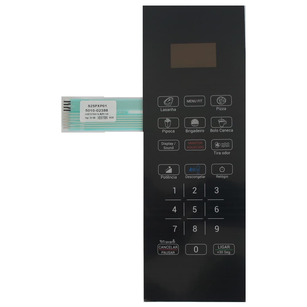 Membrana  Compatível Teclado Microondas Philco Pmo 30 P (5010-02388)