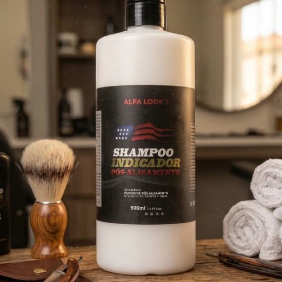 Shampoo Indicador Alfa Look's 500ml Pós-Alisamento Profissional