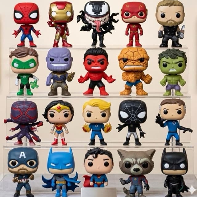 Bonecos Colecionáveis Estilo Heróis e Vilões 10cm Miniaturas Geek COM CAIXA PERSONALIZADA