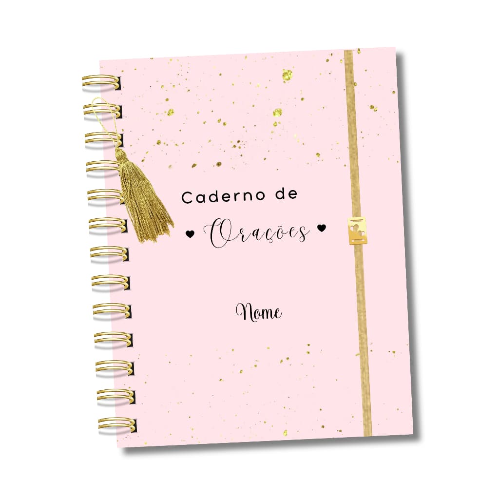 Caderno Diário de Orações Deus Fé Personalizado com Nome na Capa Dicas de Presentes