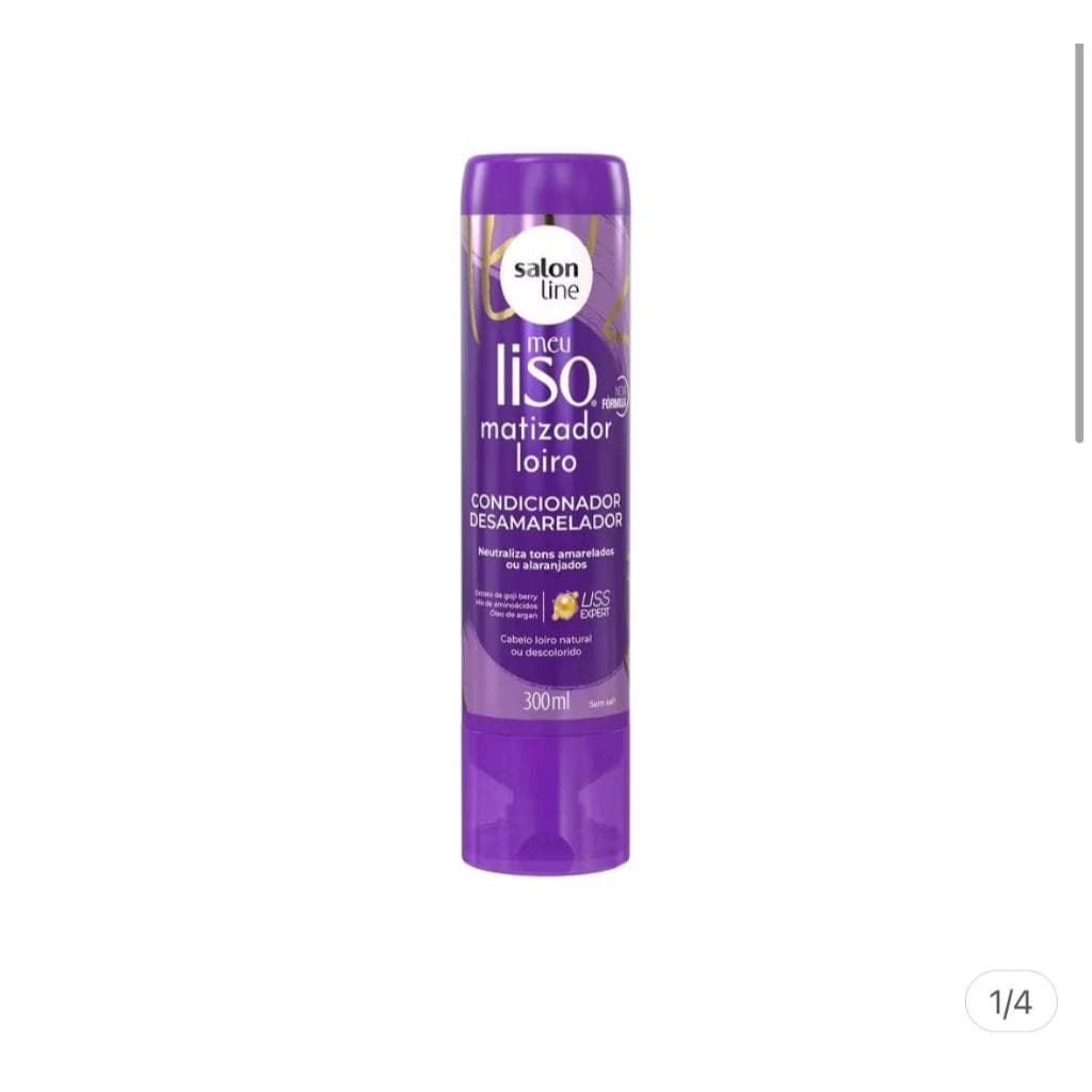 Condicionador Meu Liso Matizador Loiro Salon Line 300ml