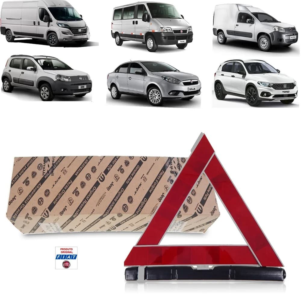 Triângulo Segurança Sinalização Fiat 46818317