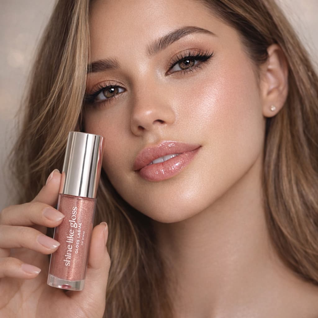 Gloss Labial Shine Like Gloss Brilho Intenso Lábios Hidratados Efeito Luminoso