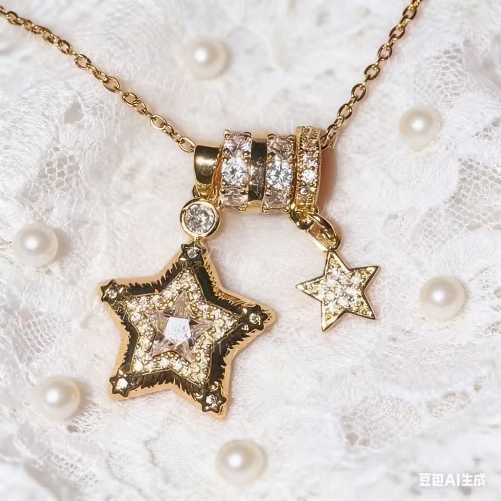 Colar Feminino Estrela com Strass Brilhante Estilo Y2K Hip Hop – Gargantilha Fashion Presente