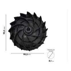 Porta Carretel Ventoinha Ventilador Suporte Aparador de Grama Tramontina AP1000 AP1500