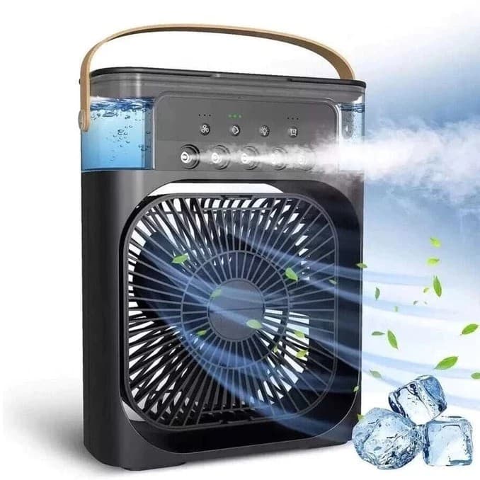 Ventilador Umidificador Portátil Com Led Reservatório De Água Led TIPO C USB Su