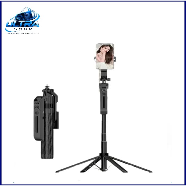 Suporte Estabilizador Selfie Stick C12C 1,8 Metros Com Controle De Voz E Rastreamento