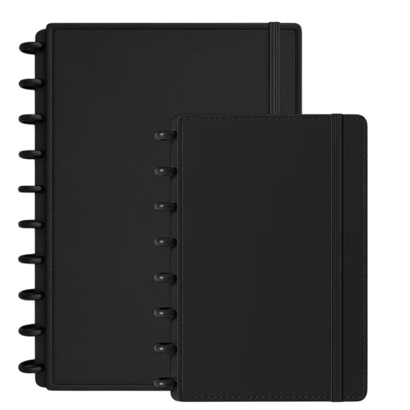 Kit Caderno De Discos Inteligente A5 B5 160 Folhas Pautadas Capa Dura Planner Escolar
