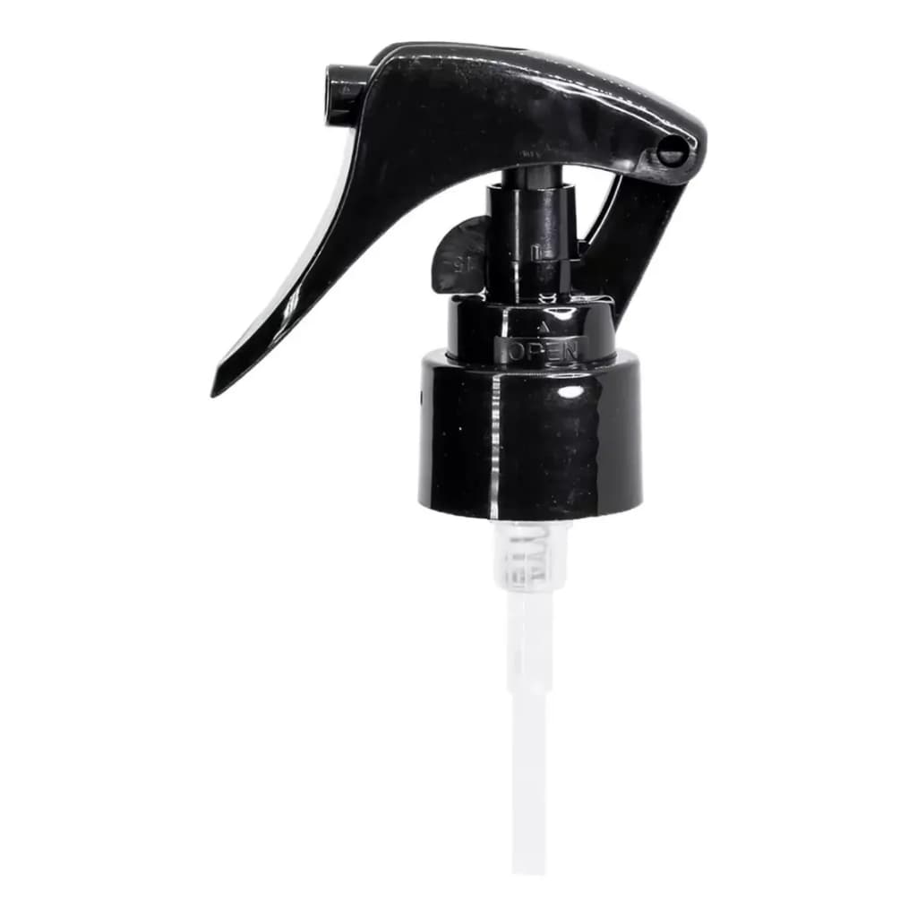 50 Válvula Mini Trigger Gatilho Spray Preta Preto 28/410