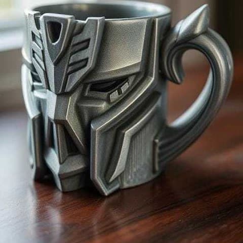 Caneca Transformers 3D Megatron / Decepticon ~Edição de Colecionador~Presente Criativ
