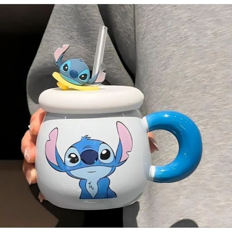 caneca personagem, caneca fofa, caneca desenho animado, caneca de cerâmica Stitch