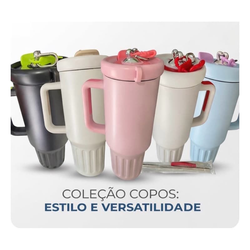 Copo Térmico Inox 1200ml com Sistema Anti-Vazamento