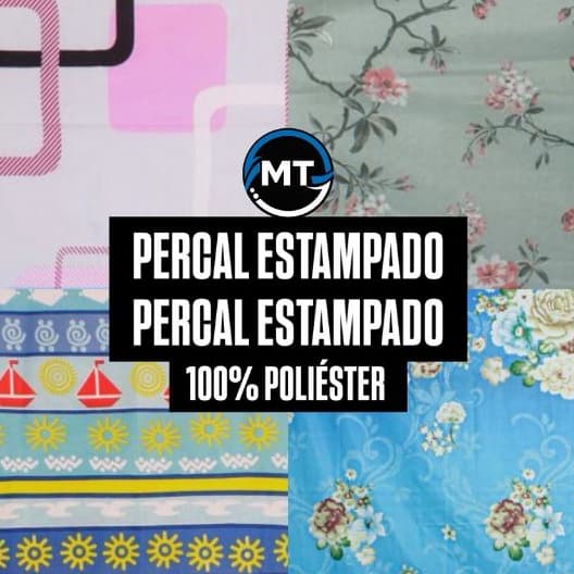 3 Metros Tecido Percal Estampado  ( 3M x 2,40 Mts Largura )