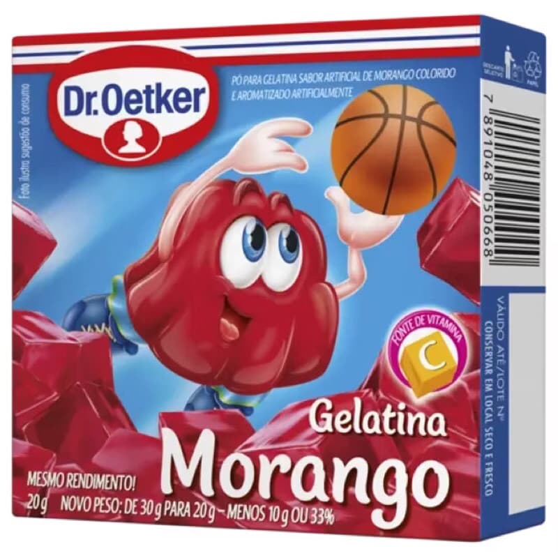 Kit 3 Gelatina Morango Dr.Oetker 20g Promoção