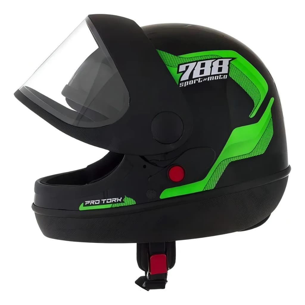 Capacete Para Moto Integral Pro Tork Sport Moto 788 Cor Verde 60
