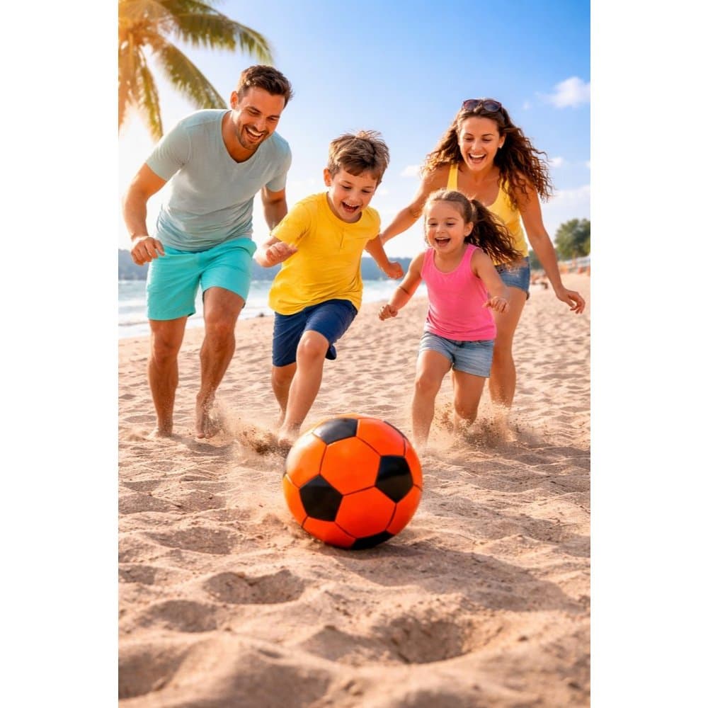 Bola De  Futebol Volley Basquete Infantil Vinil e Semi Prfissional Macia Para Brincadeiras E Lazer Resistente  Colorida