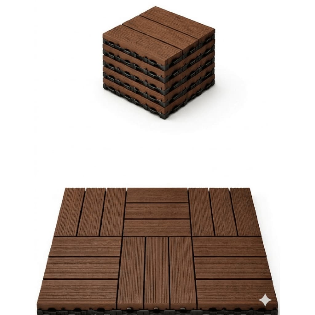 Kit 44 Peças Deck Modular Plástico 30x30 Quintal Piscina Box