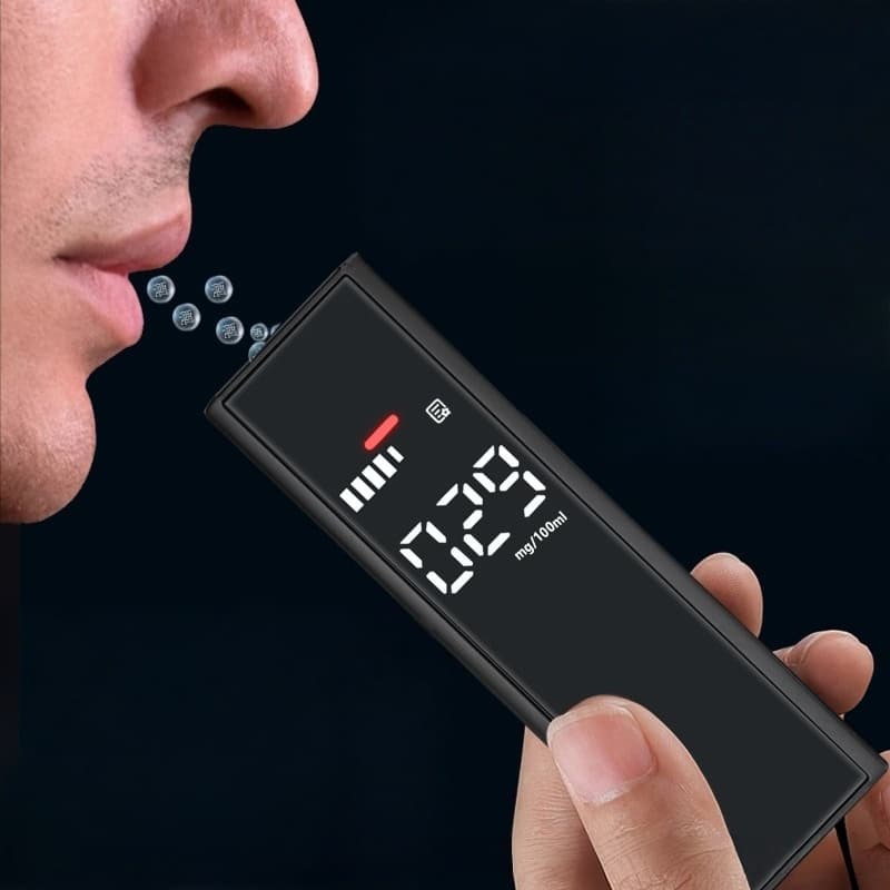 Bafômetro Digital LCD Mini Medidor de Álcool
