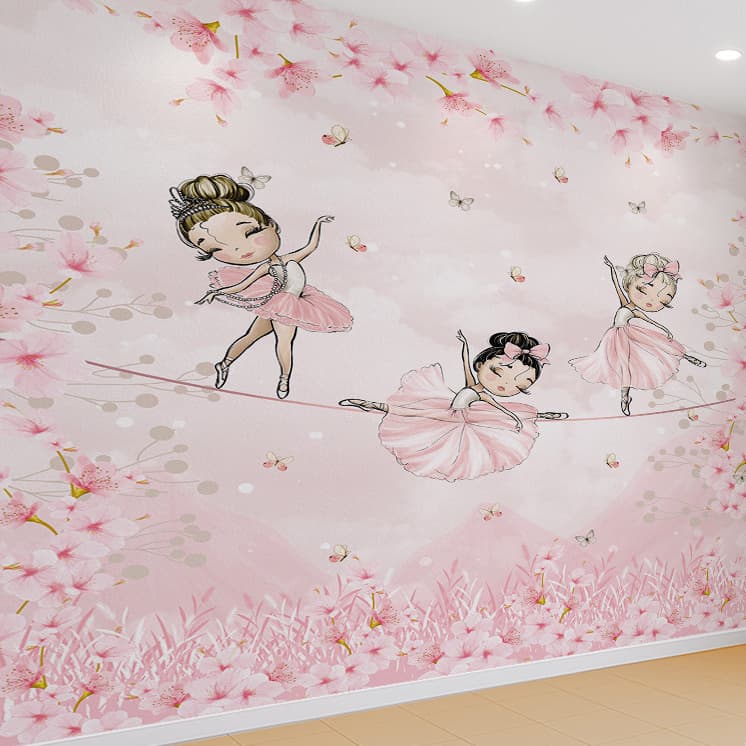Papel de Parede Bailarinas Personalizado