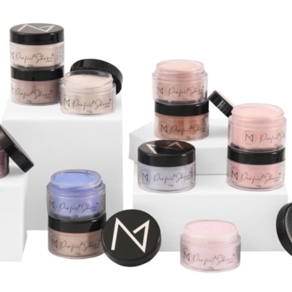 Pó Acrílico PERFECT SHINE (35 cores Glitter) 10g Alongamento Majestic Nails