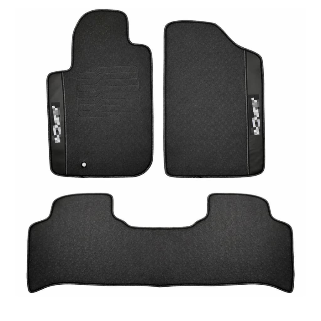 Tapete Frontier 2008 a 2016 Tapete Compatível com Nissan Frontier Cabine Dupla Emborrachado Preto