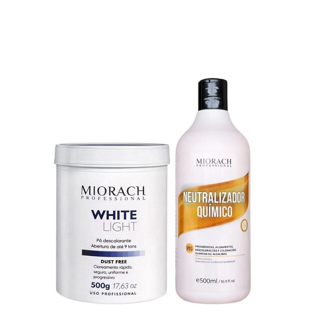 Pó Branco Miorach + Neutralizador Quimico Kit 2x1.NF